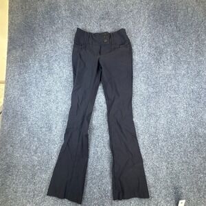 Sensational Collection Pants Womens 28x24 Black Rayon Low Rise Flare Leg Outdoor